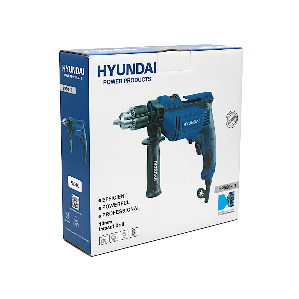 electric drill machine hyundai hp550-id