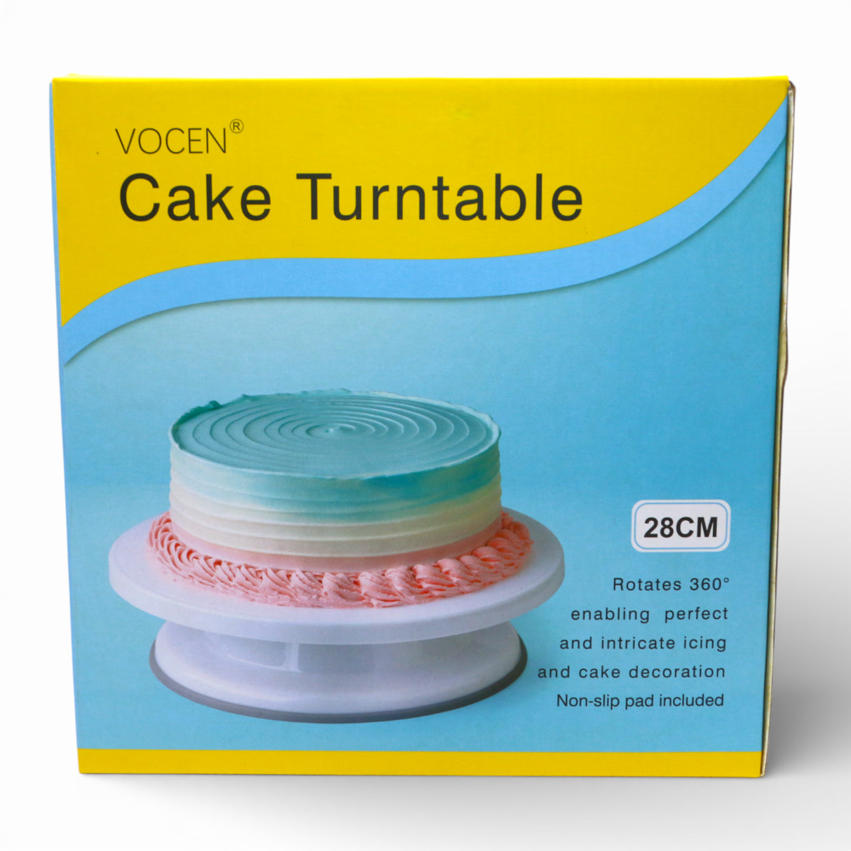 vocen plastic cake stand 28cm round china 102219