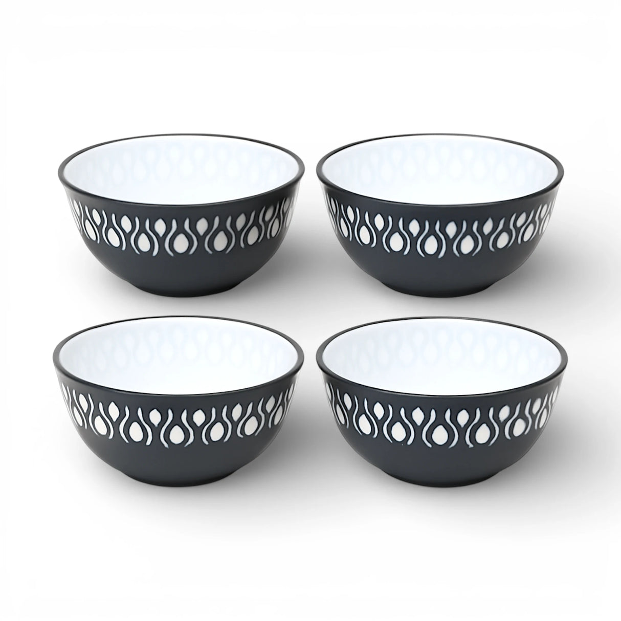 plastic bowl 400ml 4pc pak adora