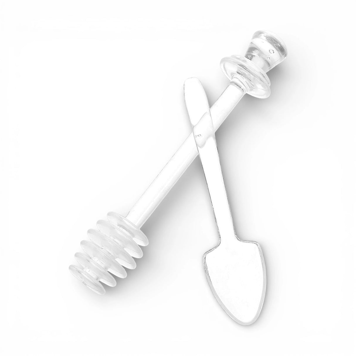 acrylic honey stick & spoon 2pc china m6782