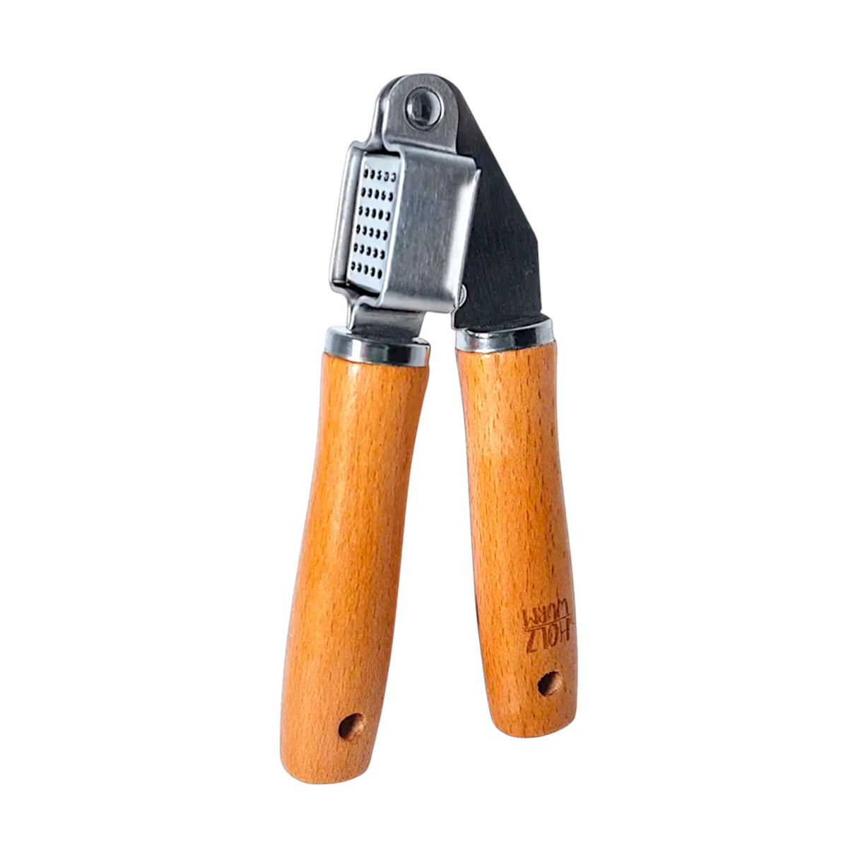 garlic presser wood handle china 106-7