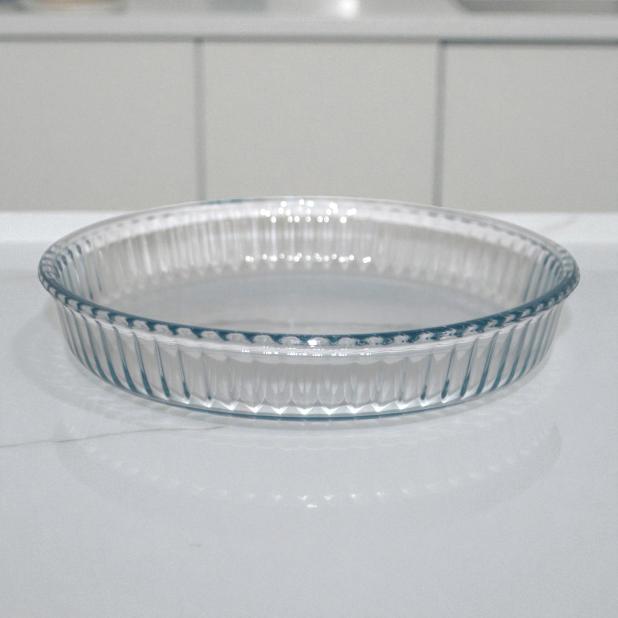 borcam glass dish 10" round turkey 59044-12