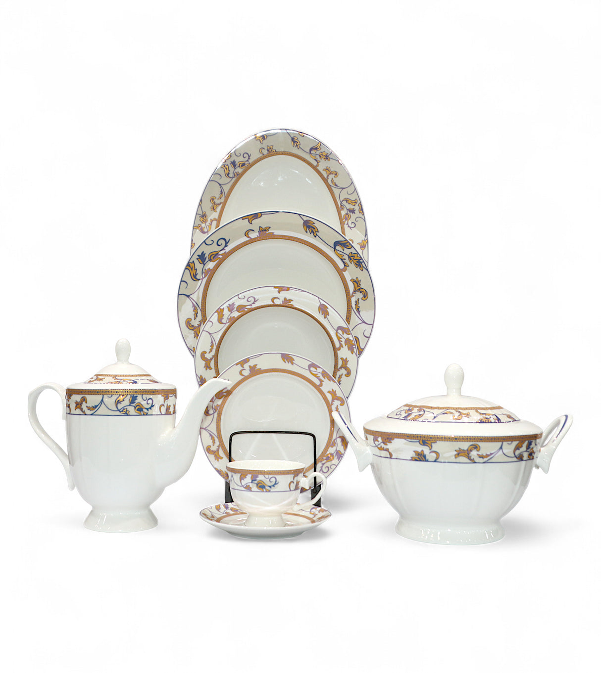 bone dinner set 61pc 253-k1 pak