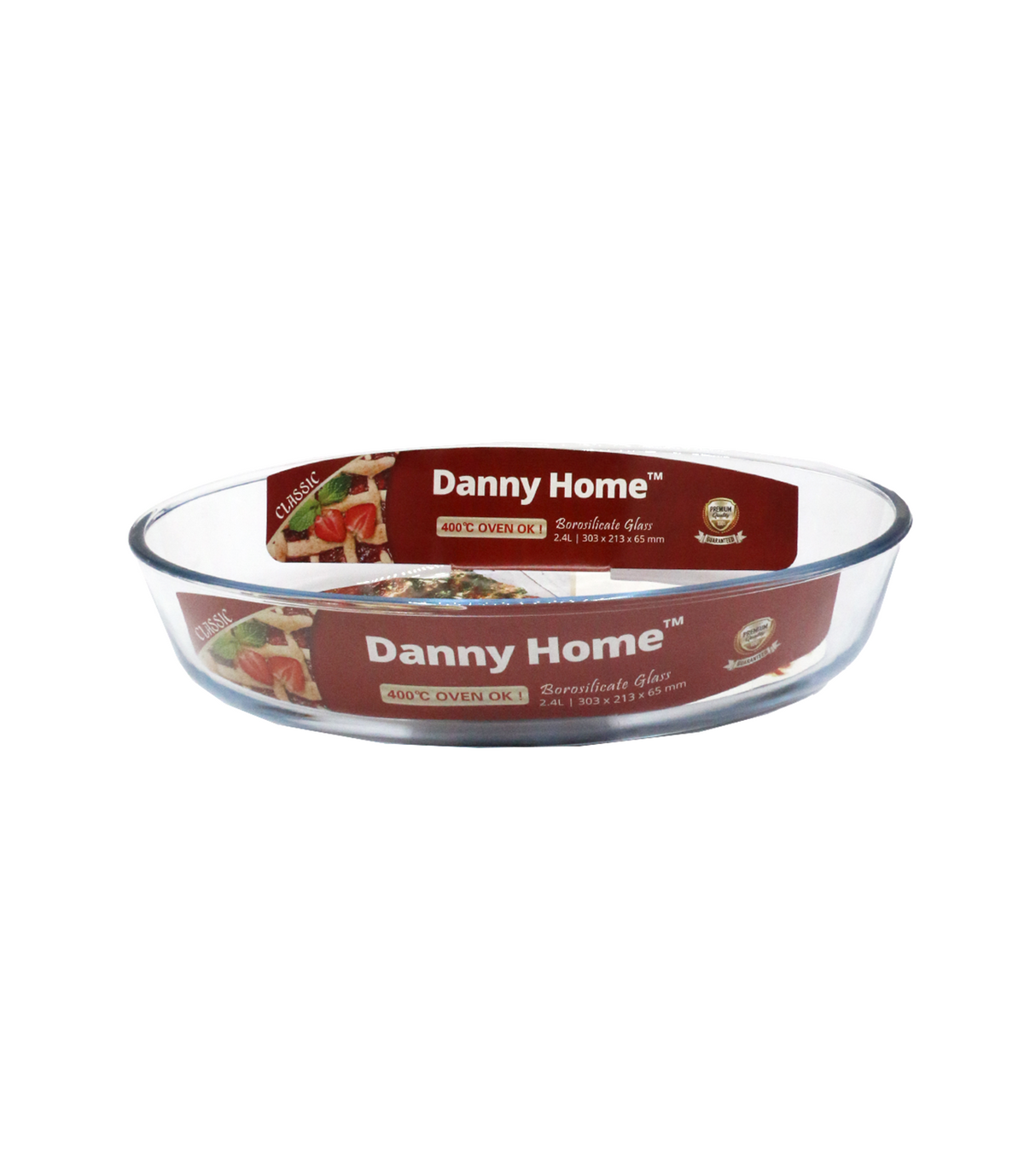 glass dish oval 2.4l china kp008