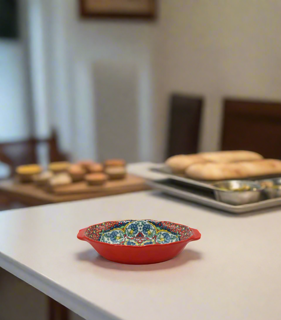 red bowl 9.5" china