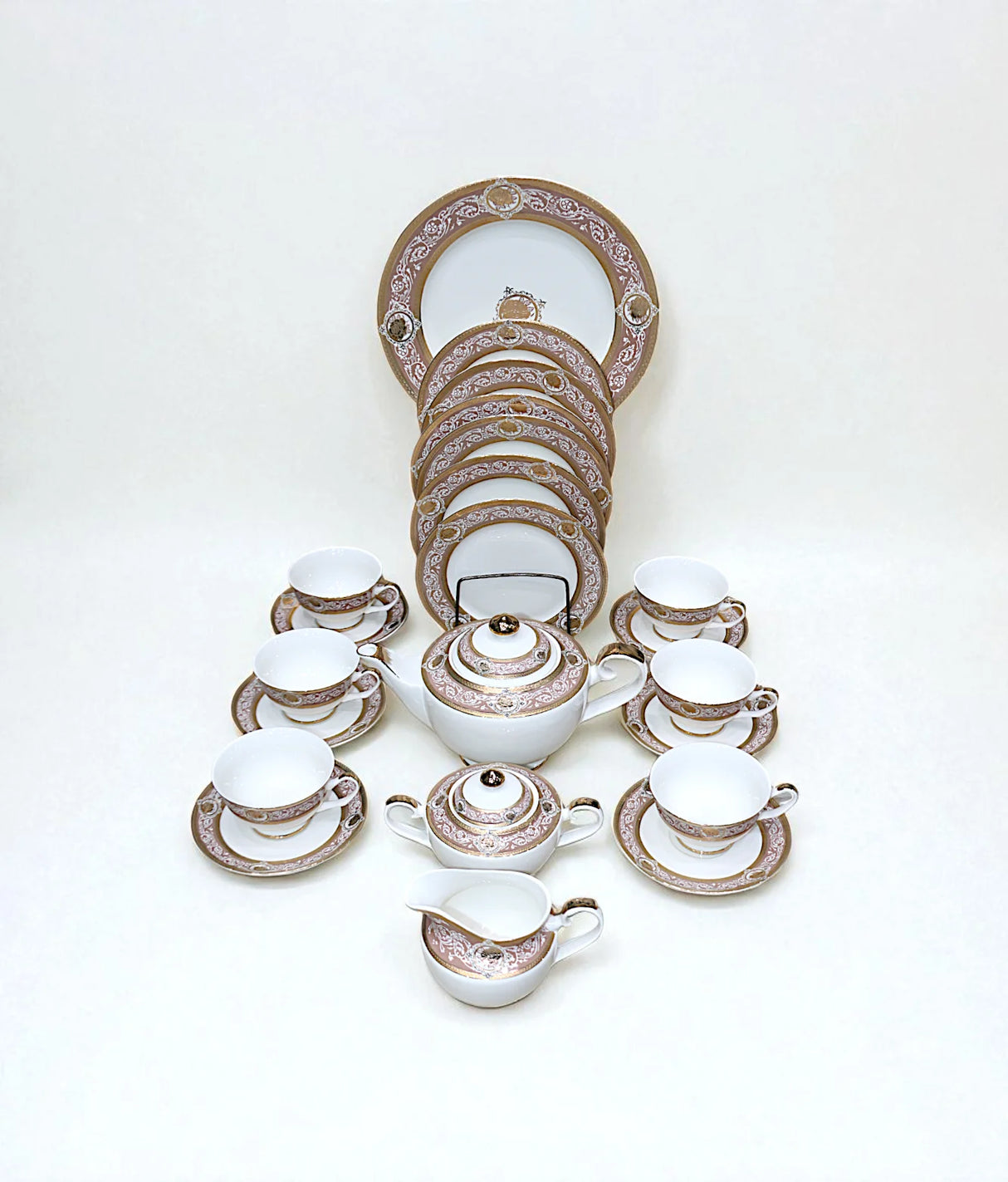bone tea set 24pc kj
