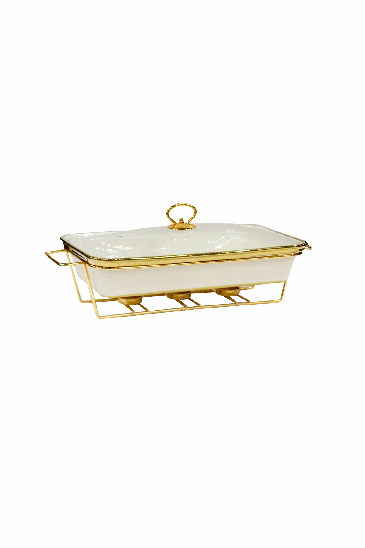 casserole rect 15" white cx3272a