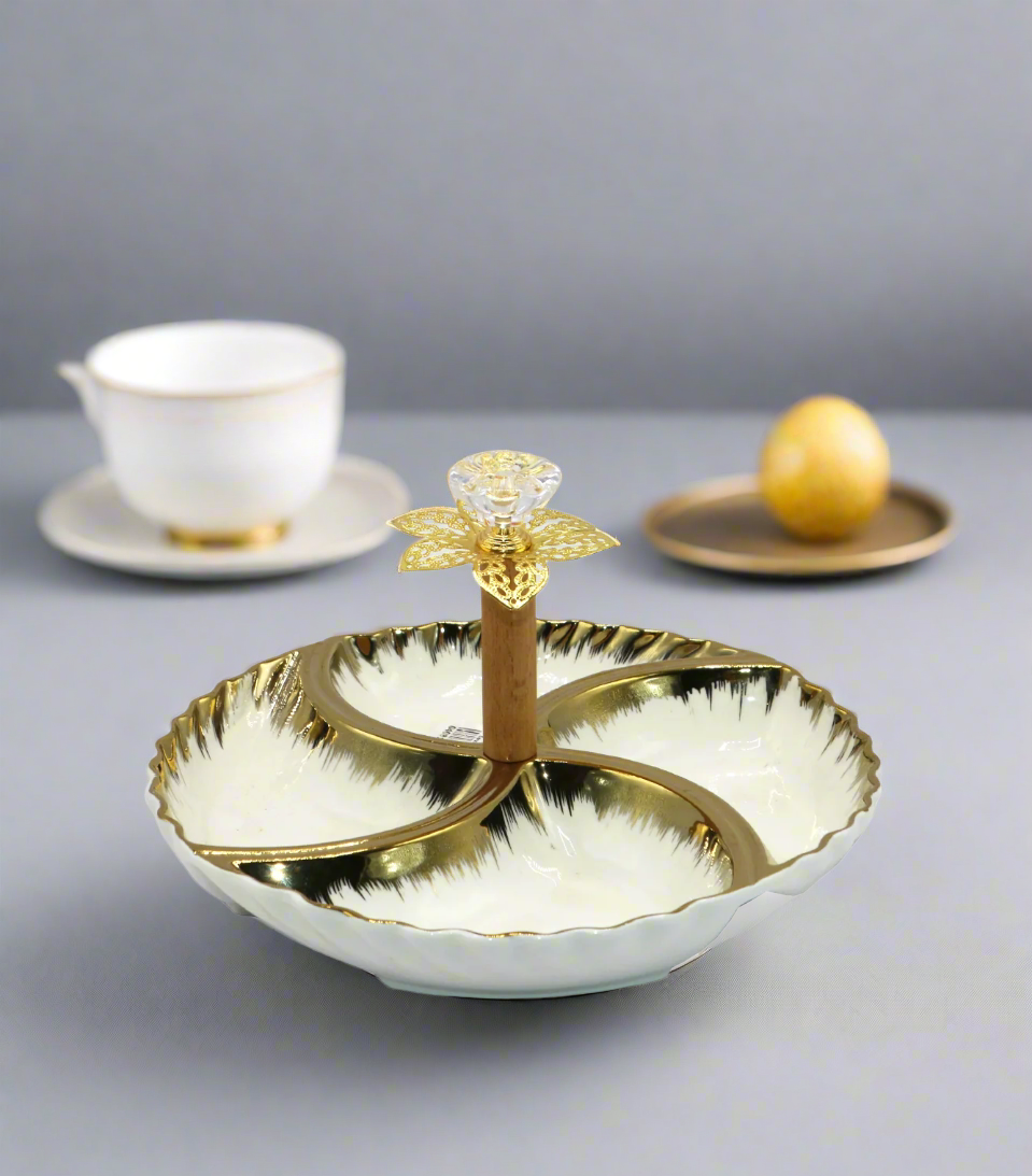 serving bowl & stand 4pc yb66-20sc3
