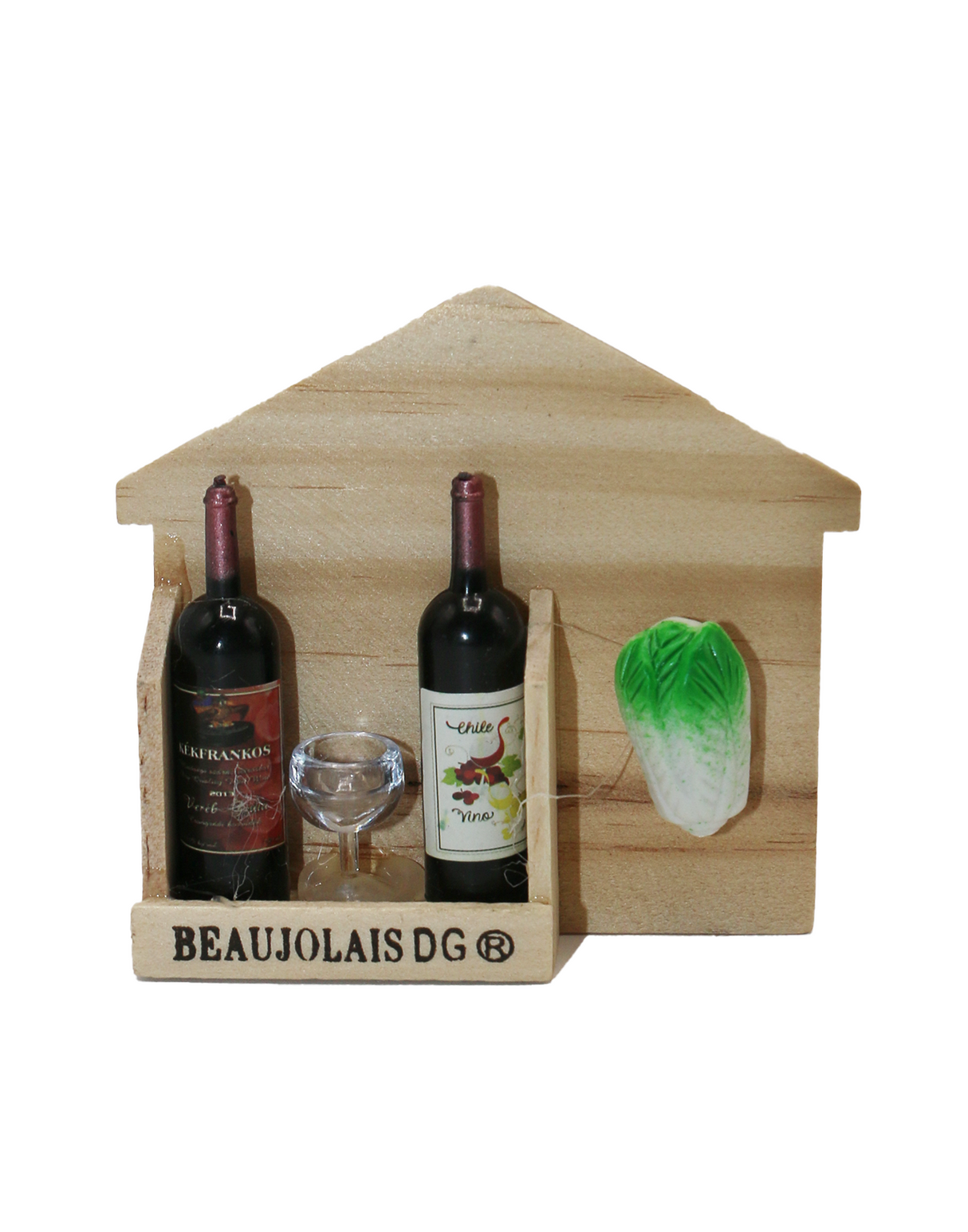 wine bottle fridg magnet 7x7.2cm china d543
