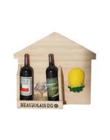 wine bottle fridg magnet 7x7.2cm china d543