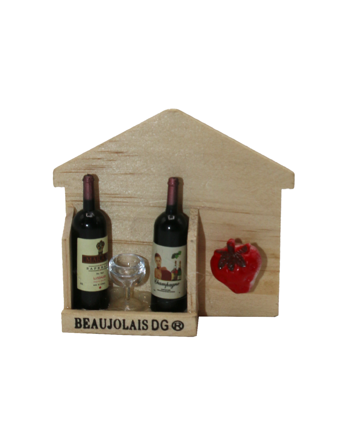 wine bottle fridg magnet 7x7.2cm china d543