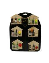 wine bottle fridg magnet 7x7.2cm china d543