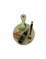 fridge magnet kitchen plate 8.5x6cm china d721