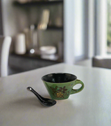 soup mug & spoon bc058 china
