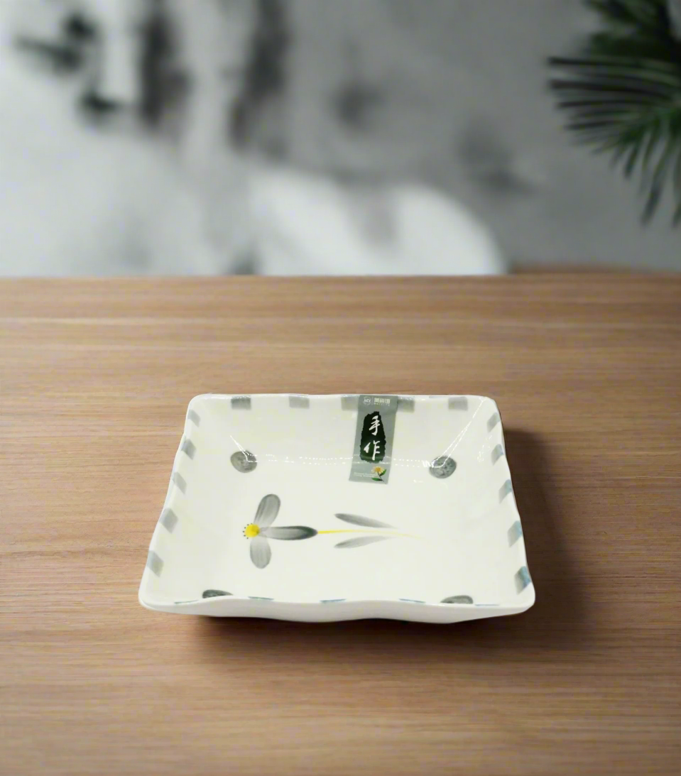 gr plate 7.5" sq china