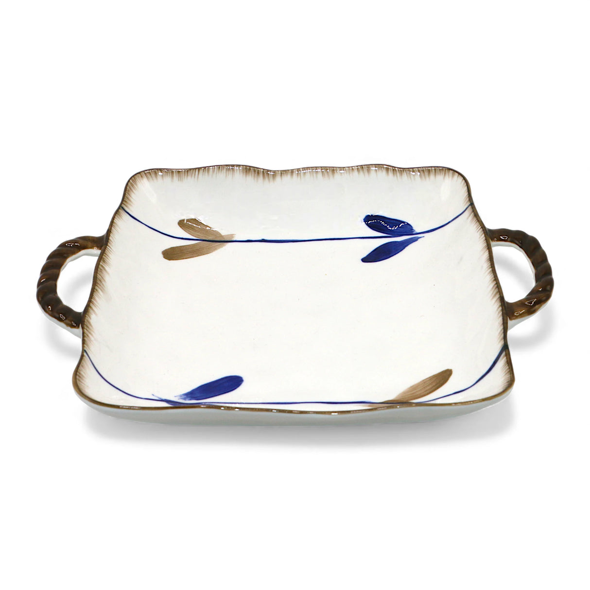 bbw dish handle 10" china