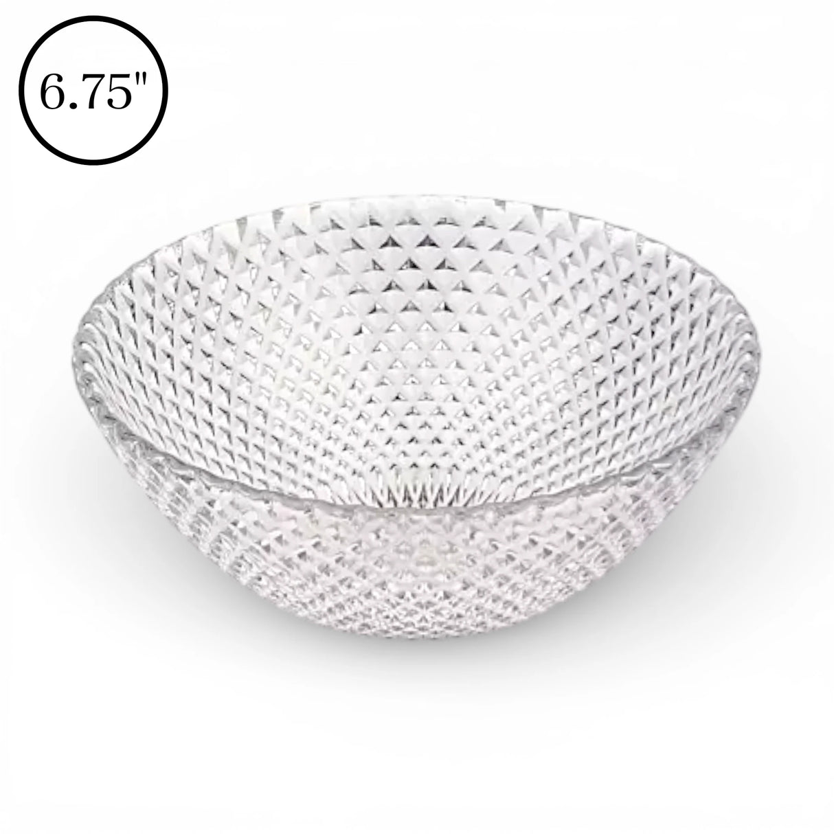 pixel glass bowl 6.75" 20002202