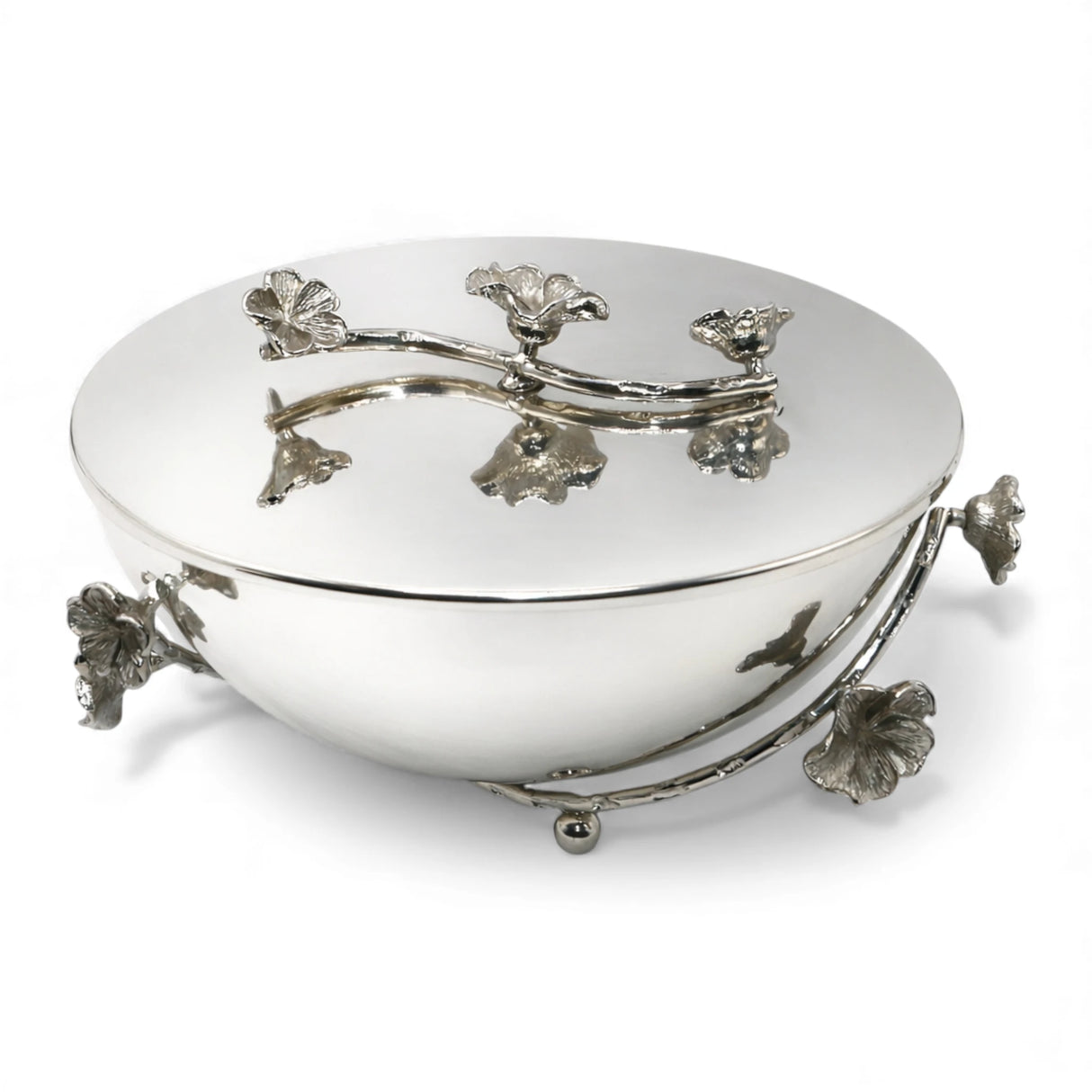 ss bowl & lid fancy 6408