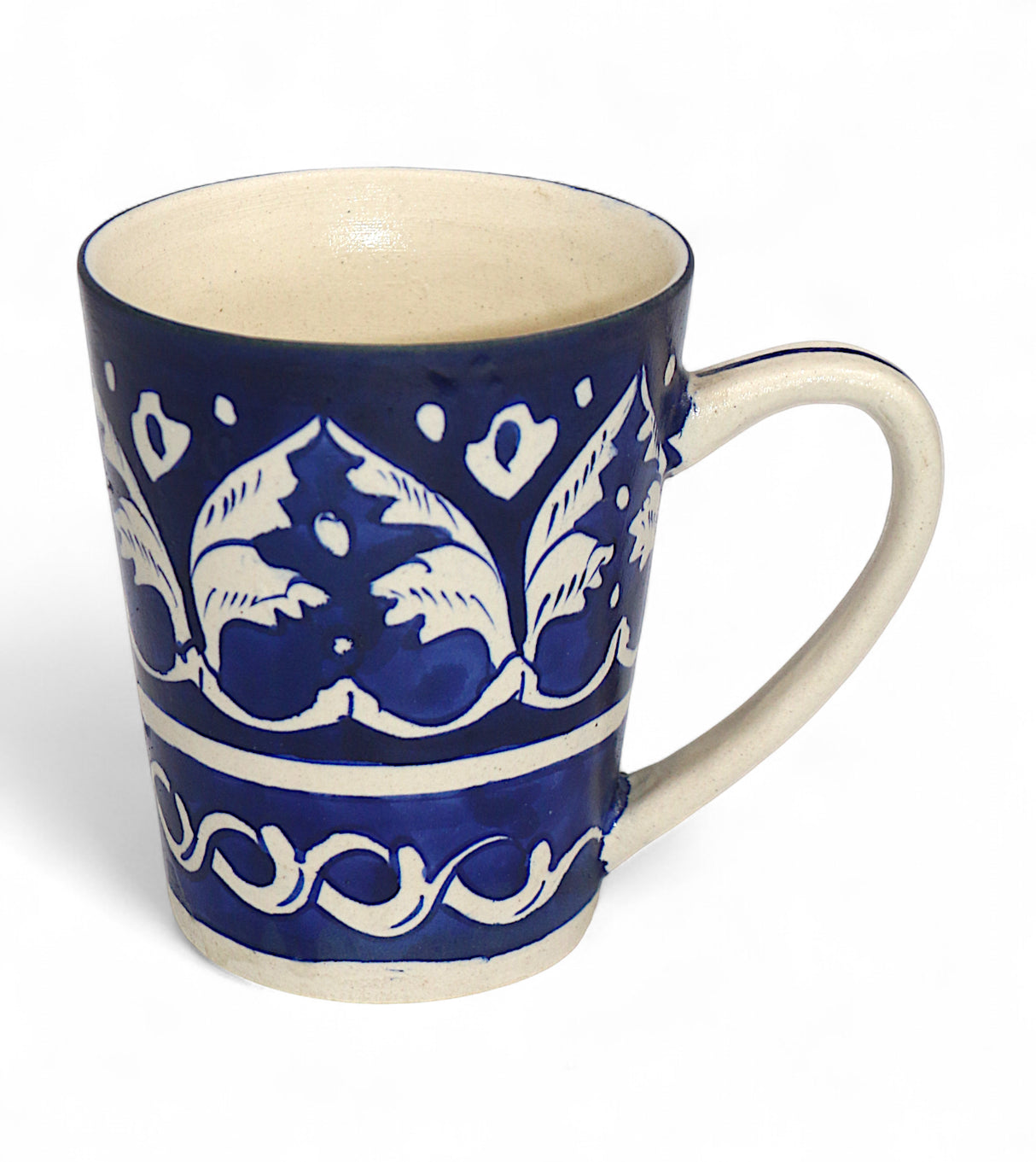 blue pottery mug vip xl