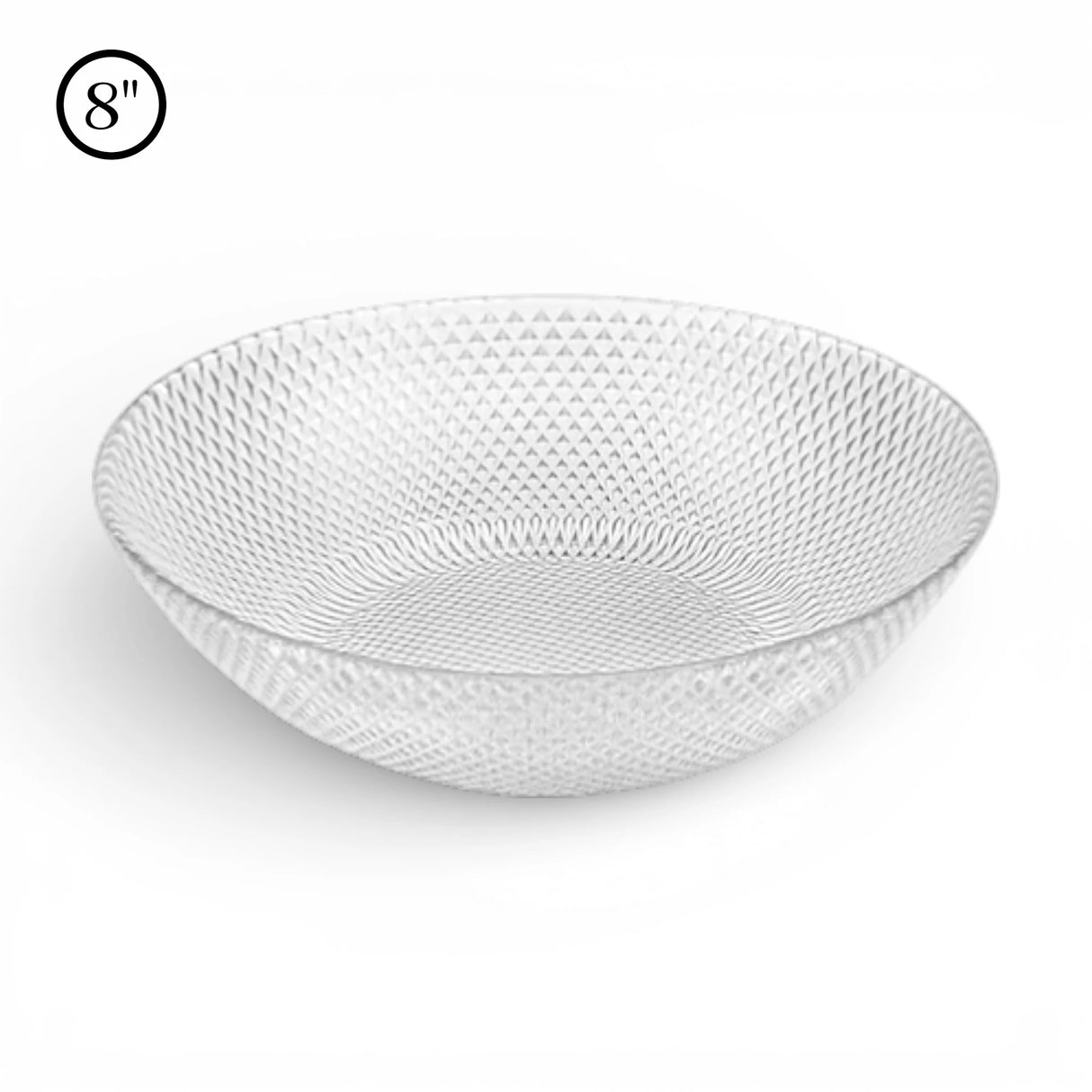 pixel glass soup plate 8"d iran 20001702