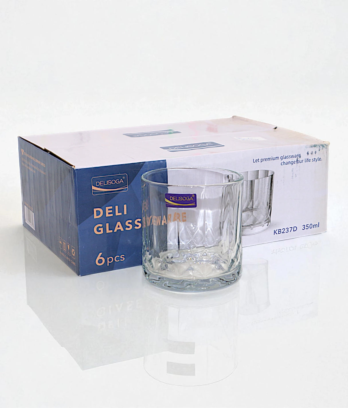 deli glass 6pc 350ml kb237d