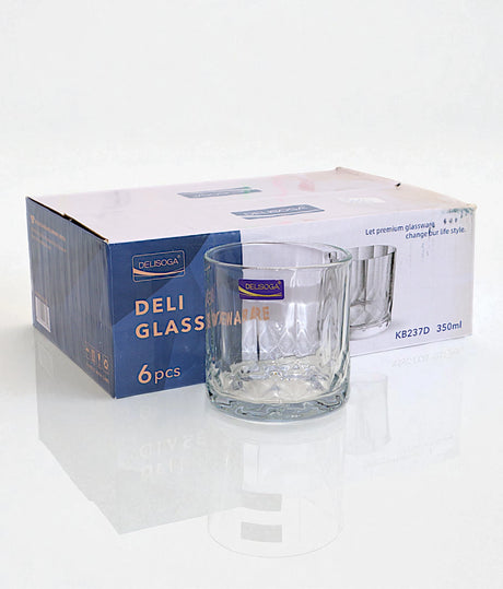 deli glass 6pc 350ml kb237d