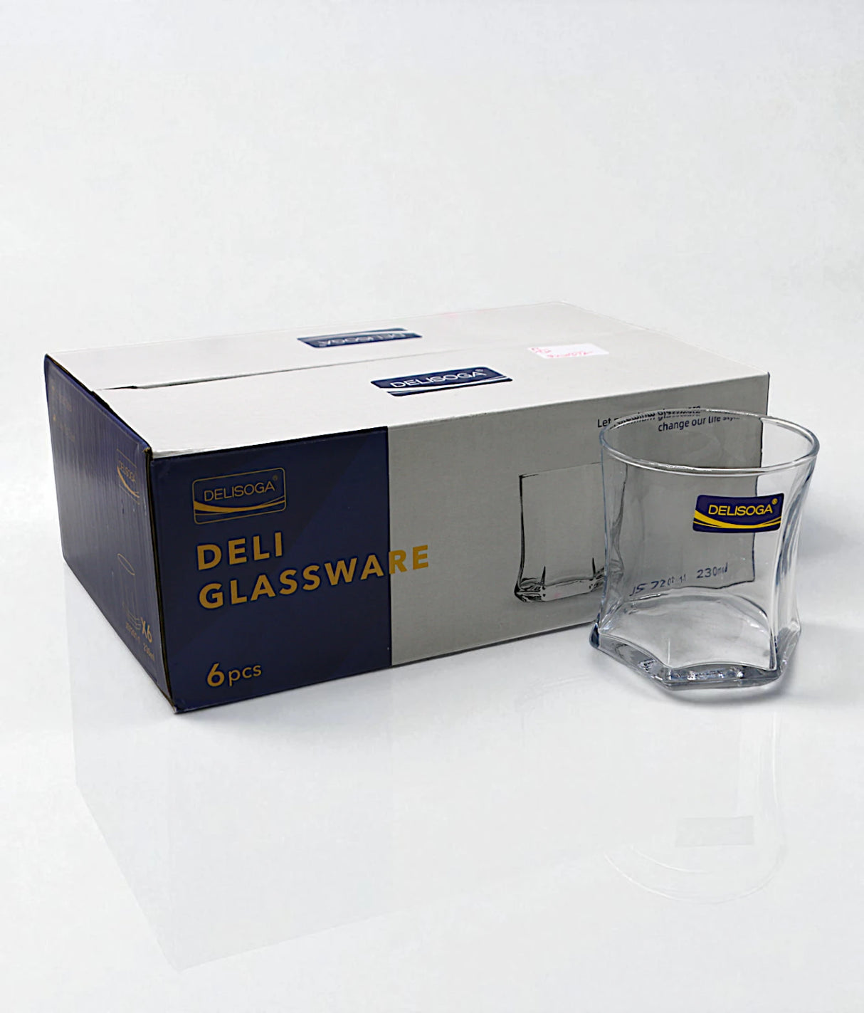 deli glass 6pc 230ml js7201-1