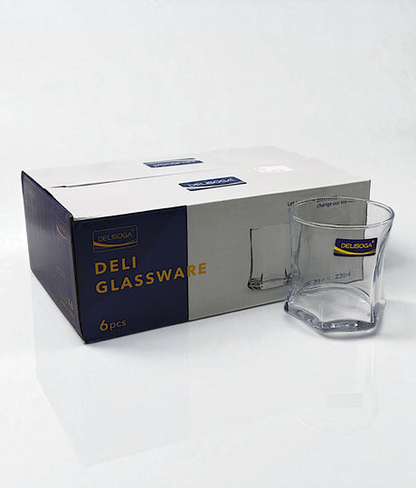 deli glass 6pc 230ml js7201-1