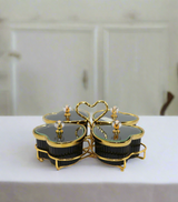 serving bowl 4pc & stand china