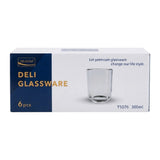 deli glass tumbler 6pc pak y5976
