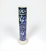 blue pottery cylinder vase s