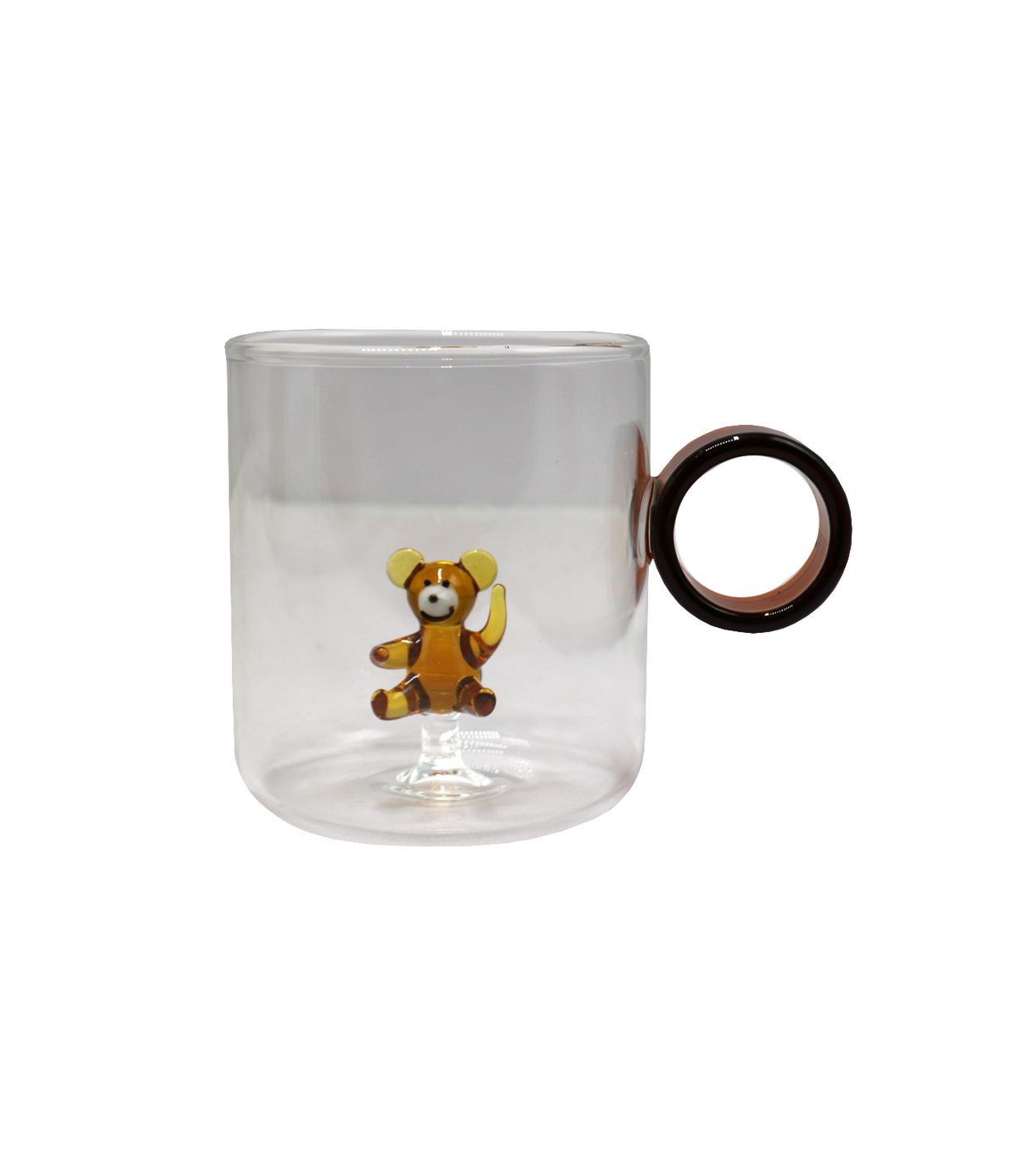 glass bear mug china 350