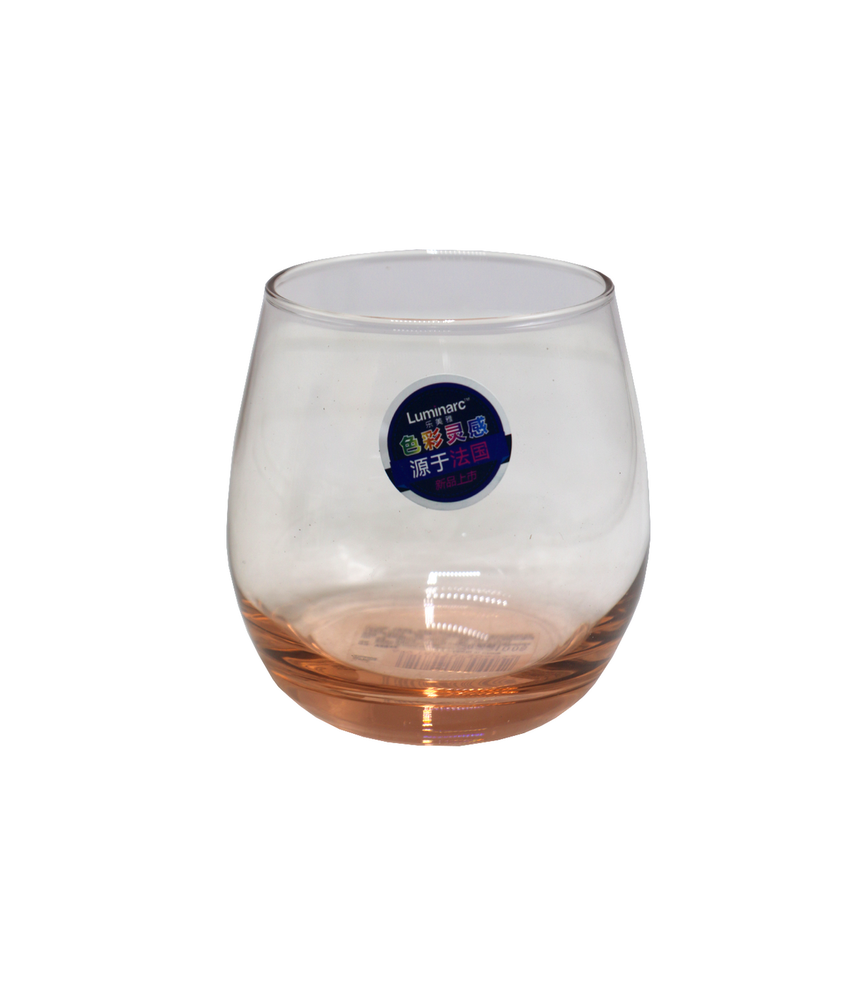 luminarc glass 6pc china v2932 salmon pink