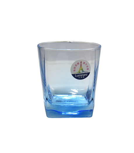 luminarc glass 6pc china v5804 blue