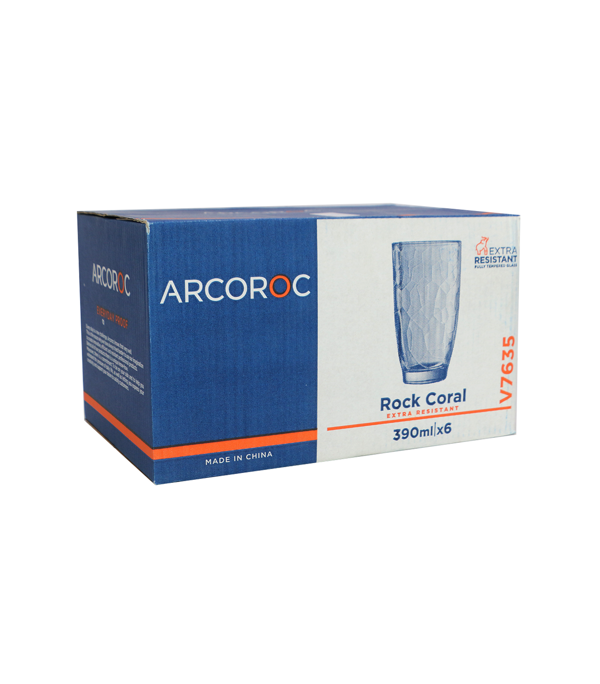 arcoroc glass 6pc china v7635