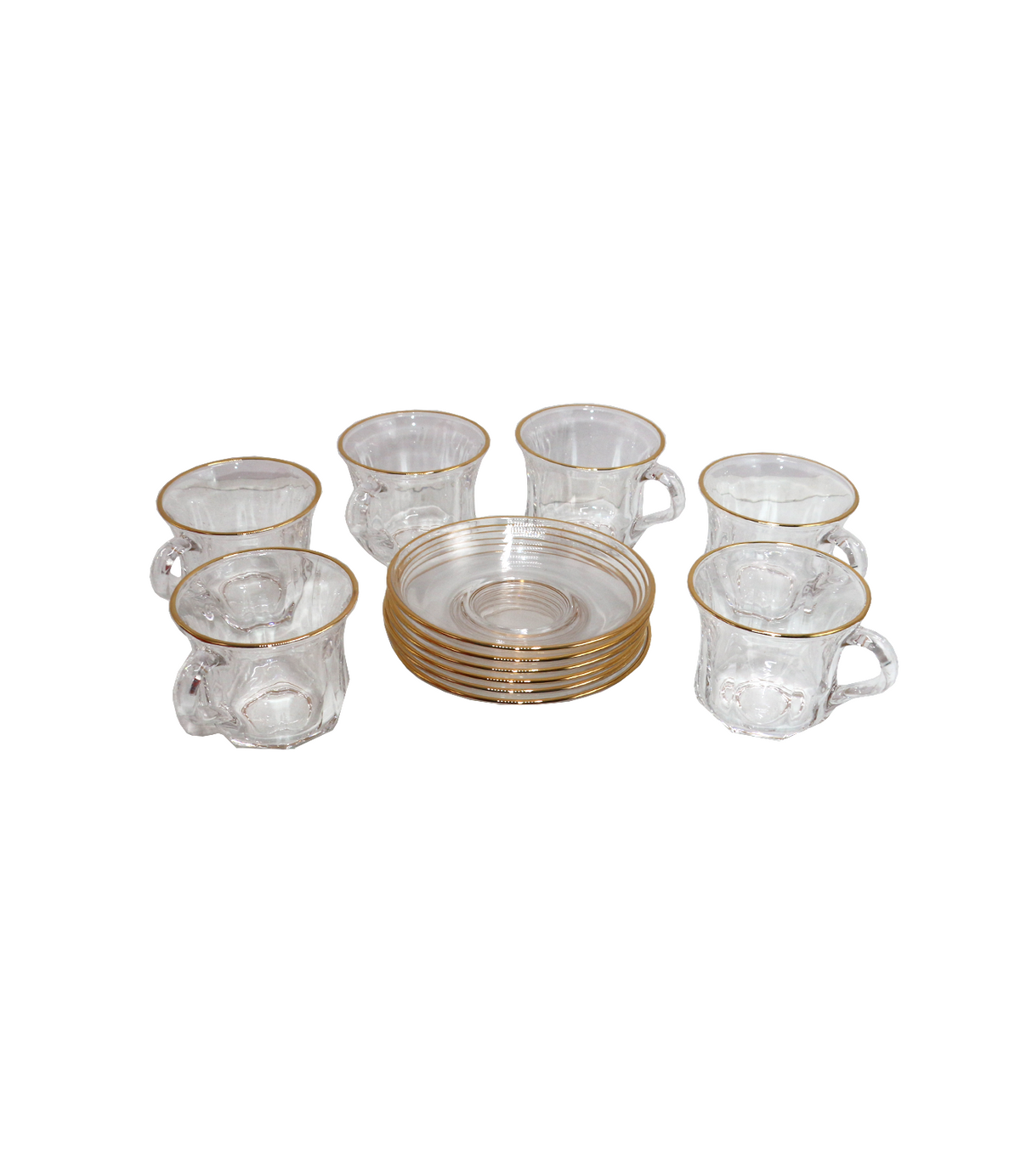 blinkmax glass cup & saucer set china ktzb60