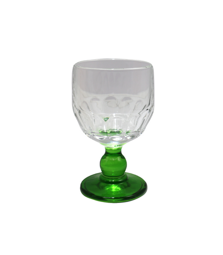 wine 6pc china 266 green base
