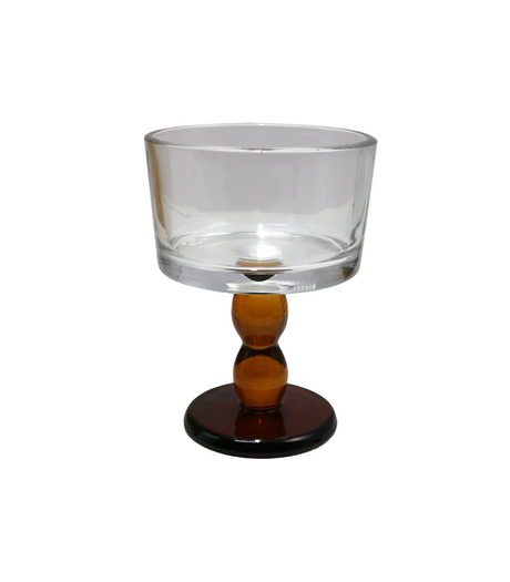 glass icecream cup 6pc china 180 golden base