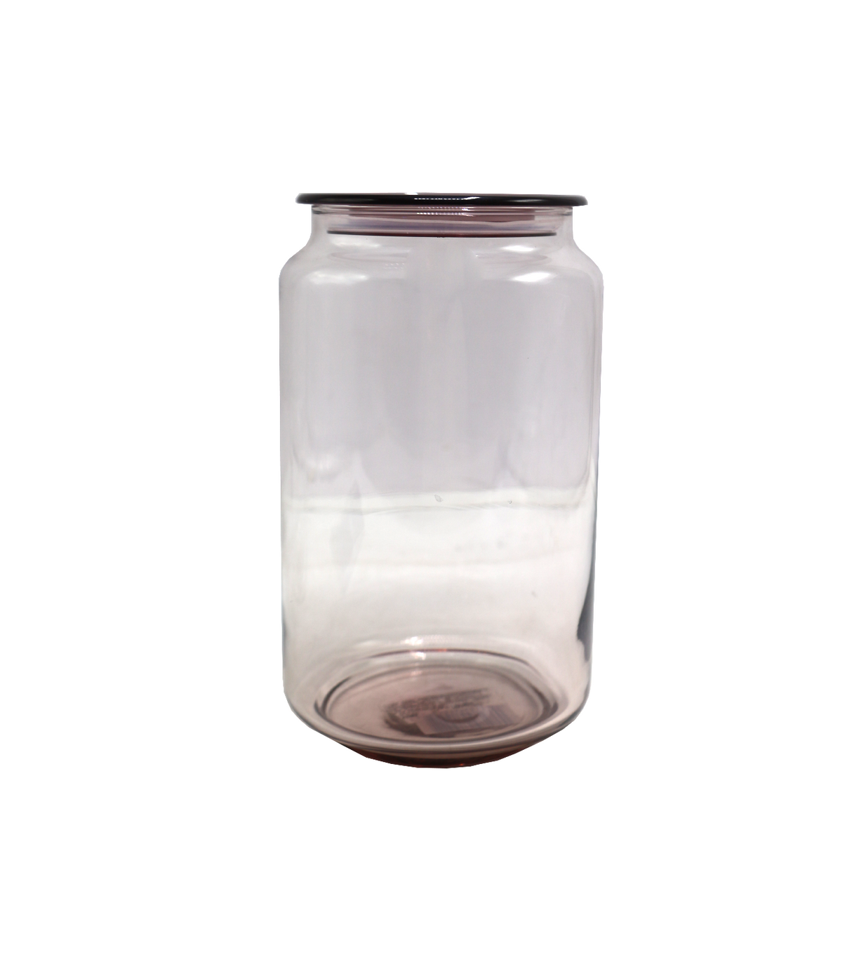 luminarc glass jar & lid pink china l0365