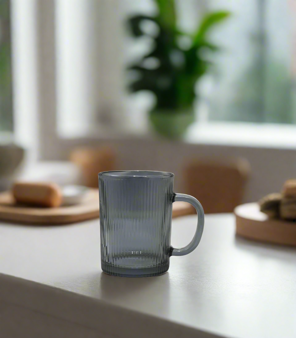 glass mug 1pc china zb128 black