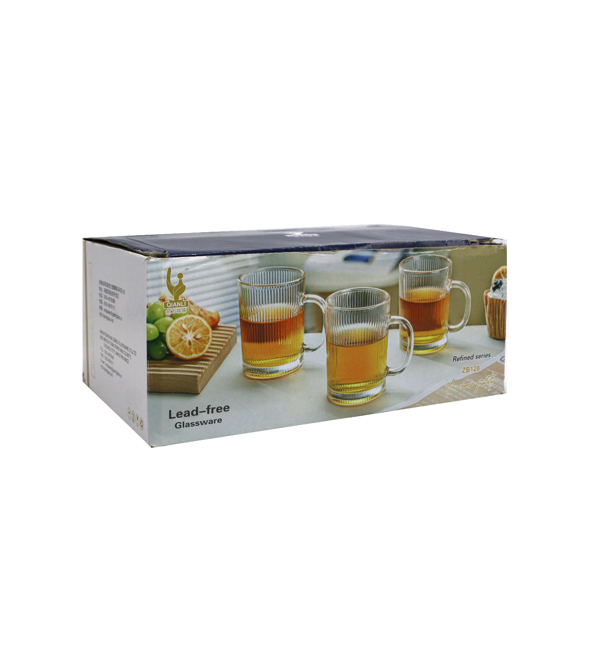 glass mug 1pc china zb128 black