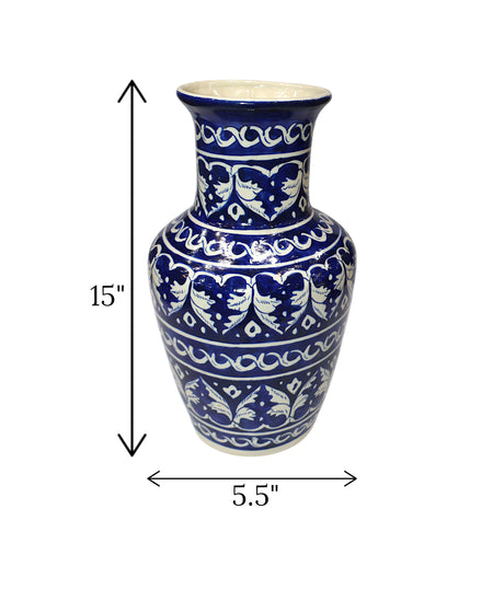 blue pottery vase xl