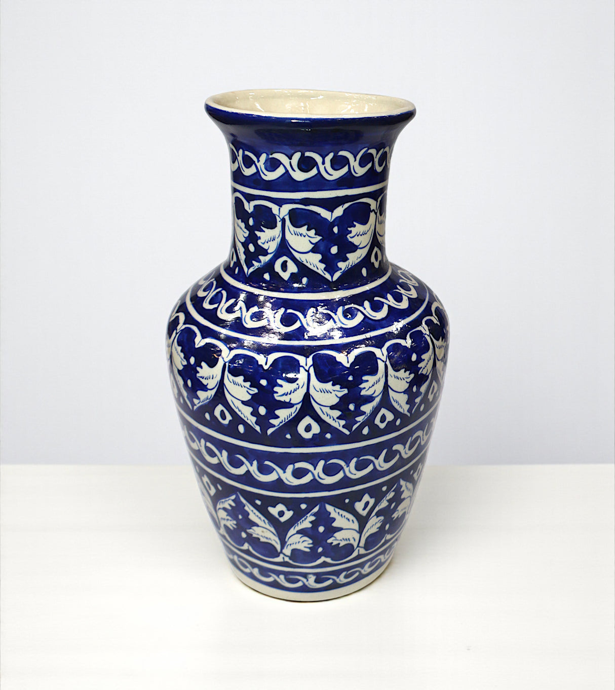 blue pottery vase xl