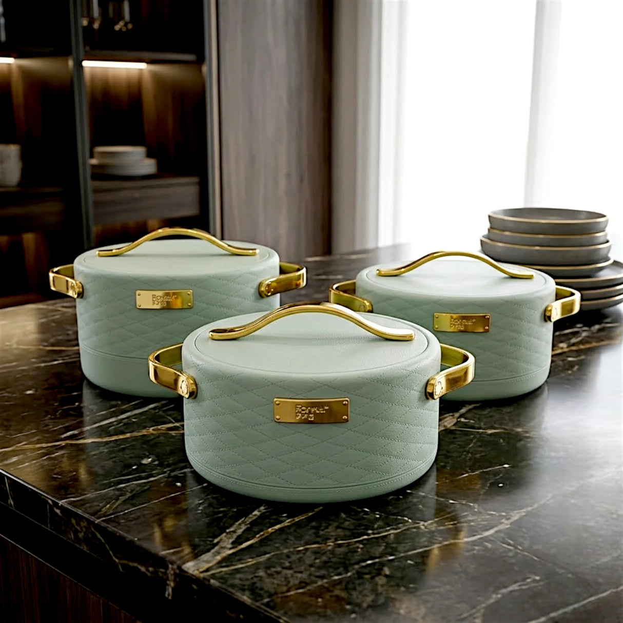 hot pot 3pc green china ehp