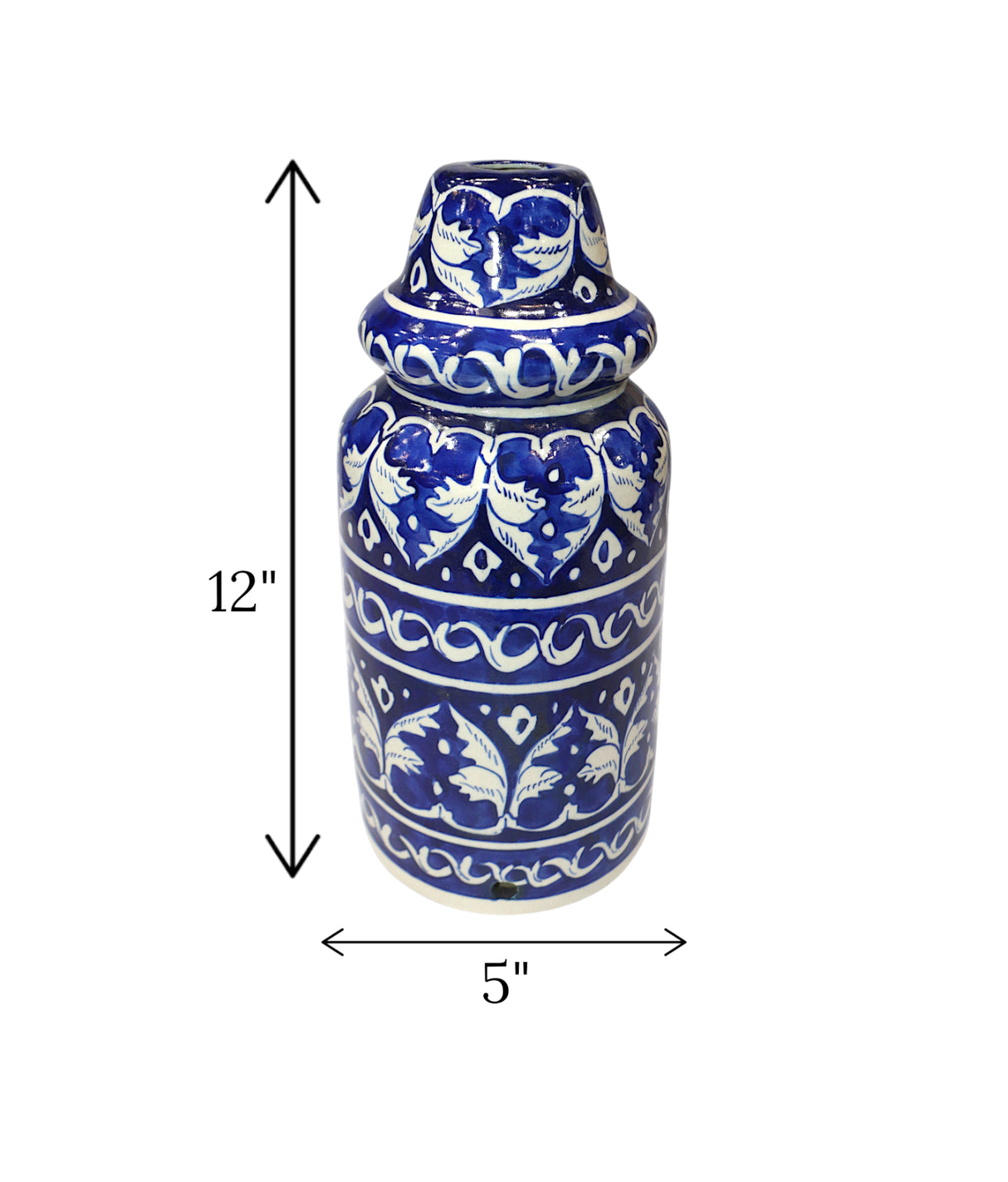 blue pottery flower vase new shape