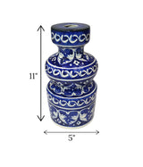 blue pottery flower vase new shape