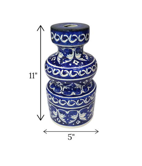 blue pottery flower vase new shape