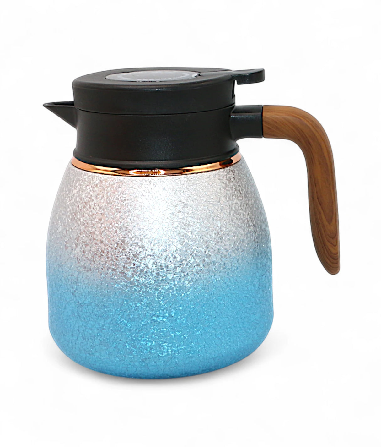 ss flask silver & sky blue wooden handle 1.1lchina gb/t 29606