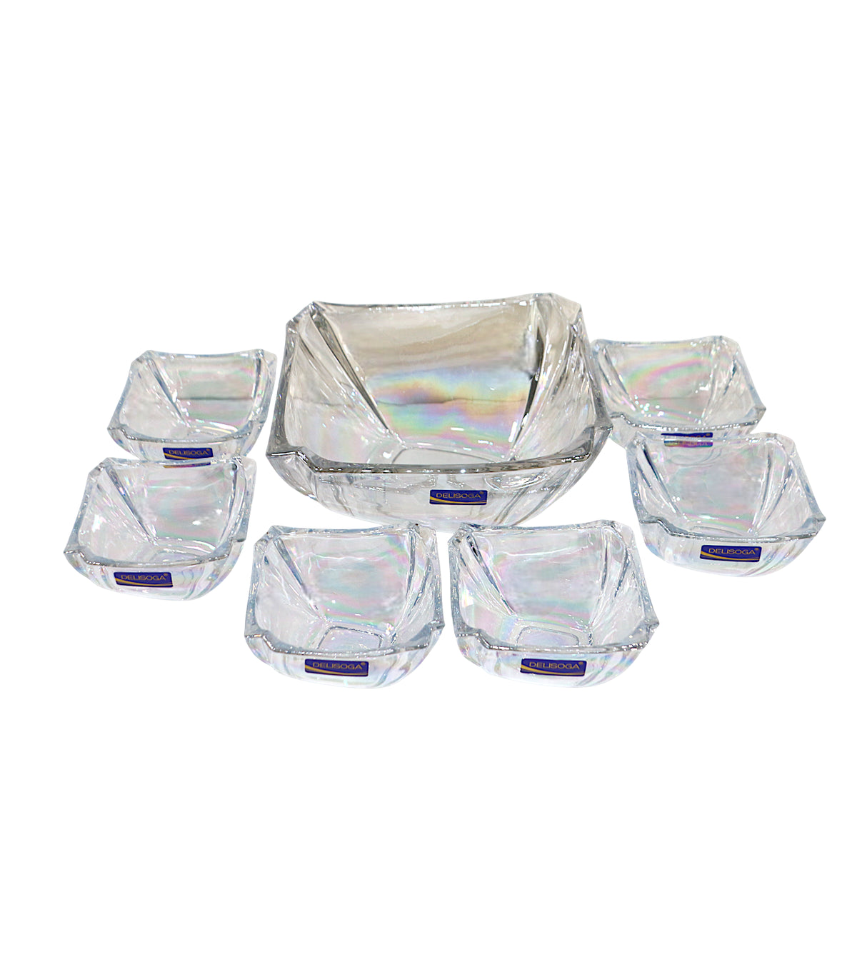 deli glass fruit set 7pc multi color pak gd1914/l7hc/l7