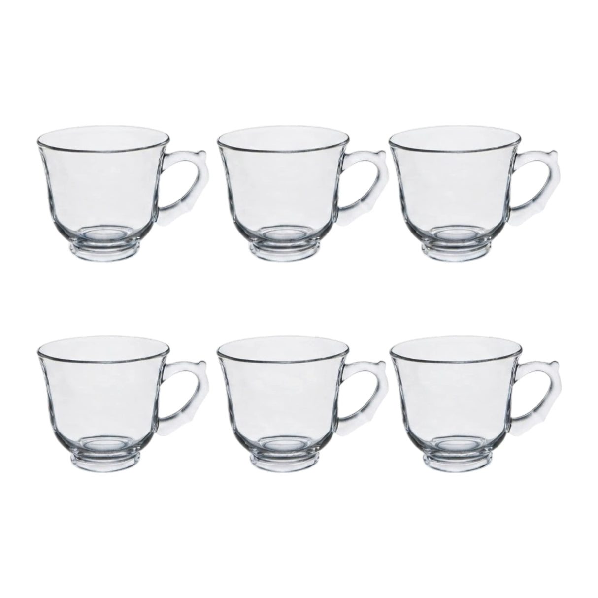 deli glass cup set 6pc cf023